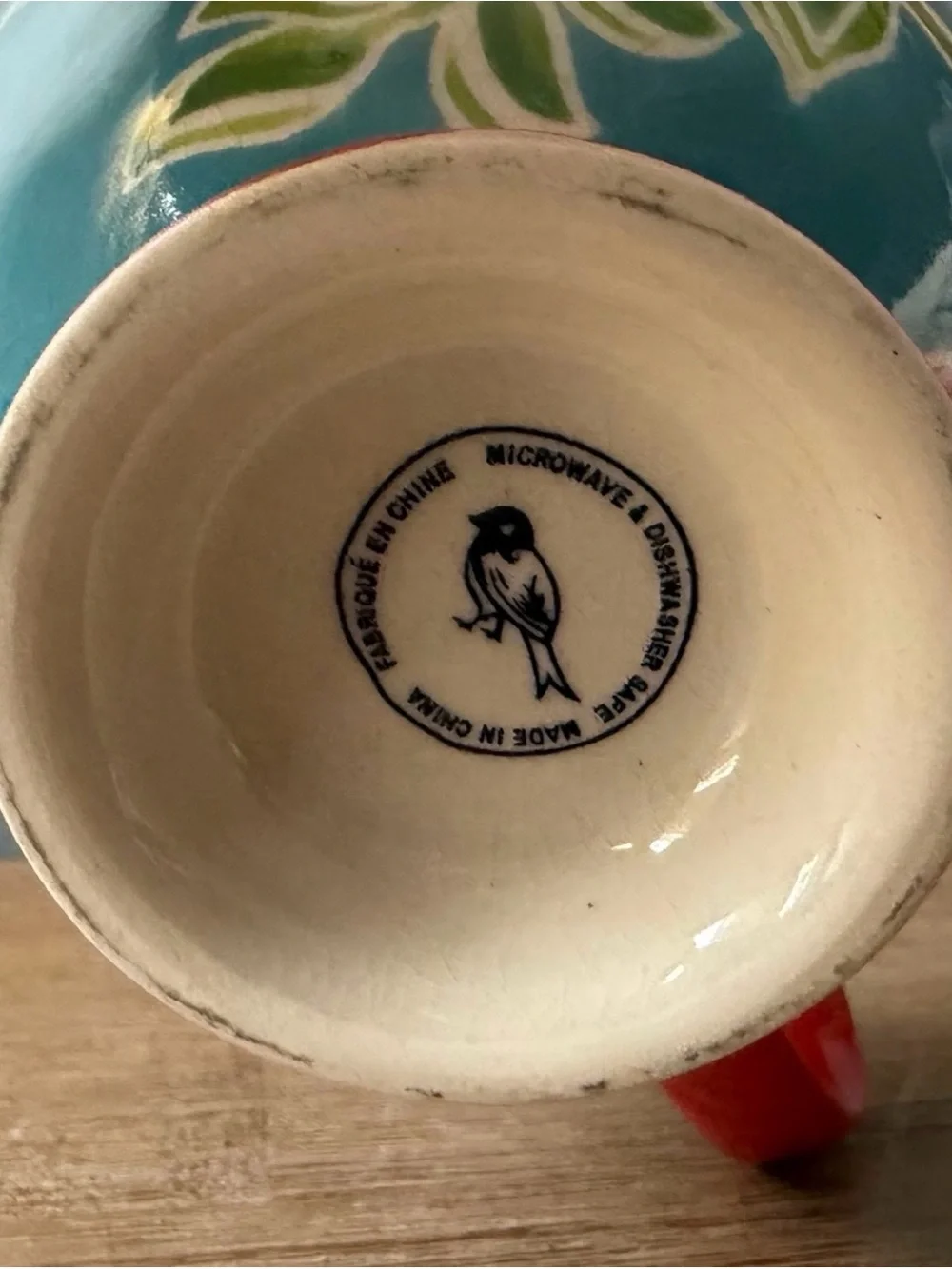 Anthropologie Set of 2 Coffee/Tea Cups Bellina Floral & Bellina His Easter Cup